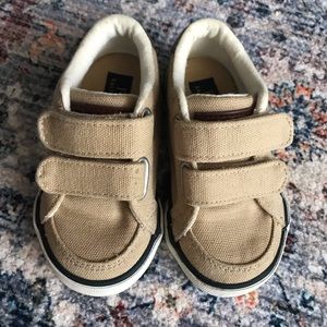 Polo canvas Ralph Lauren baby shoes with Velcro straps